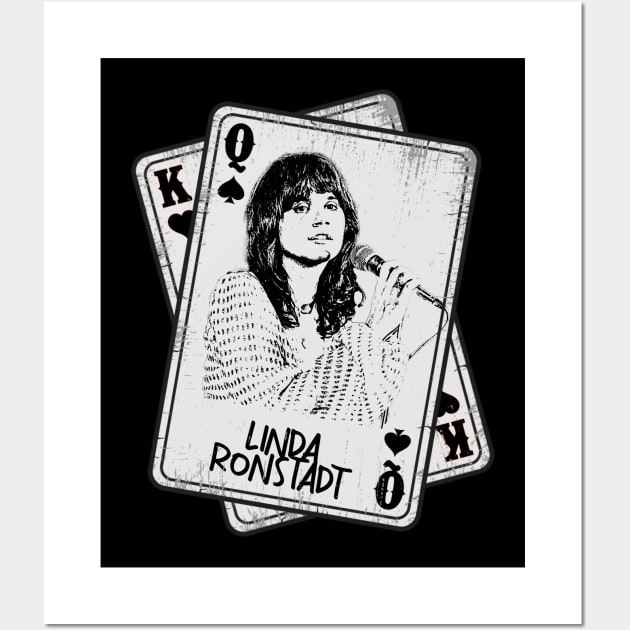 Retro Linda Ronstadt Card Style Wall Art by Slepet Anis